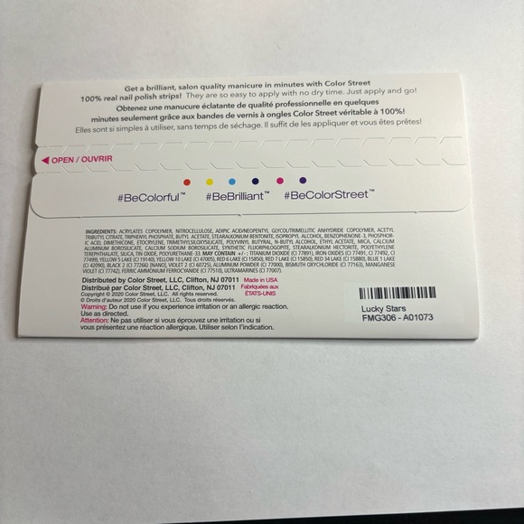 Lucky Stars Color Street Retired Clear Glitter Overlay - Picture 2 of 2